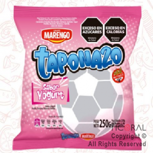 CARAMELO TAPONAZO MASTICABLE YOGURT 100 UNIDADES 250 GR x 1